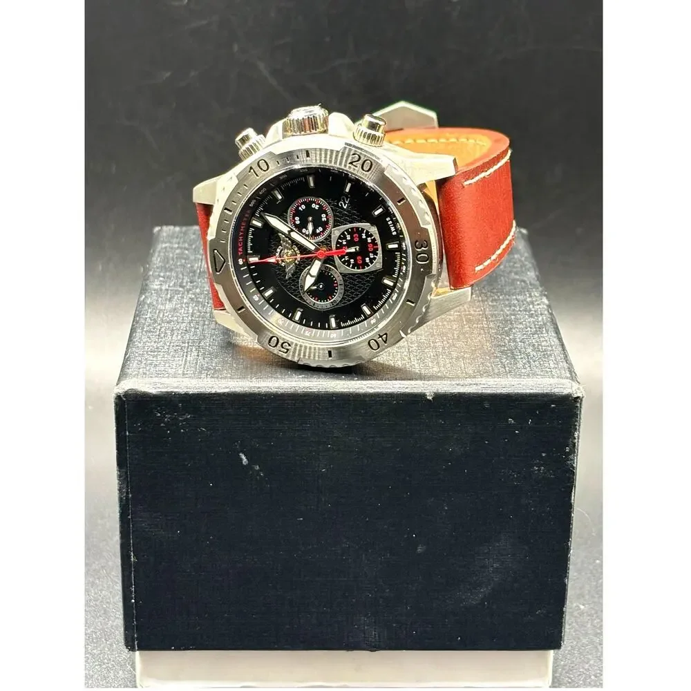 Zentler Freres Rodan ZF-15067 Swiss Chronograph Sapphire Leather 45mm Watch